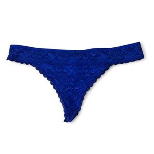 5/$25 
Adore Me Panty Sz Various Royal Blue Lace Thong Feminine Sexy